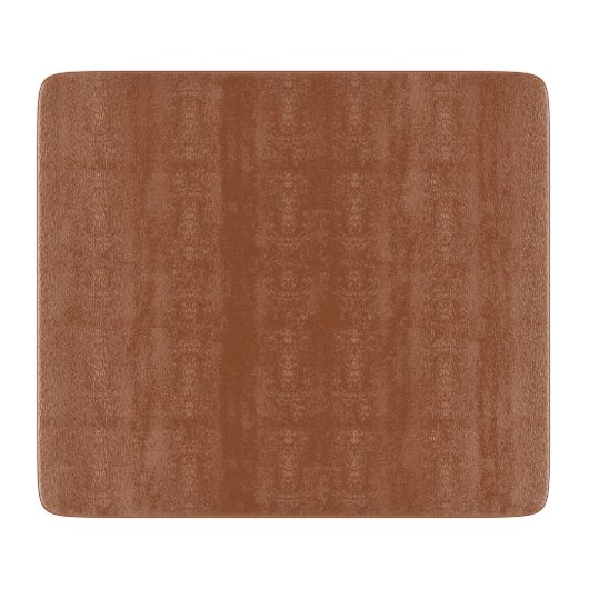 Terracotta Burnt Orange Solid Color Schneidebrett (Vorderseite)
