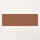 Terracotta Burnt Orange Solid Color Yogamatte (Rückseite (Horizontal))