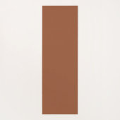 Terracotta Burnt Orange Solid Color Yogamatte (Rückseite)