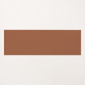 Terracotta Burnt Orange Solid Color Yogamatte (Vorderseite (Horizontal))