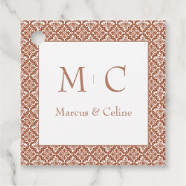 Terracotta Burnt Orange Villa dei Cedri Geschenkanhänger