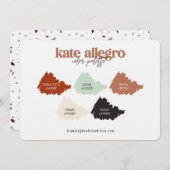 Terracotta Burnt Sienna & Beige Farbpalette (Vorne/Hinten)