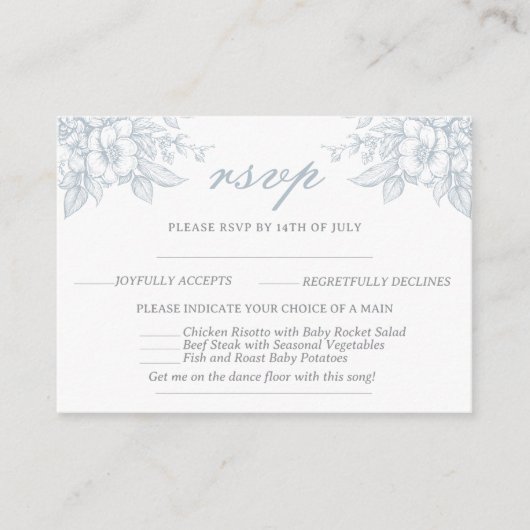 Terracotta Burt Orange rsvp Karte (Vorderseite)