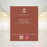 Terracotta Business-Logo qr Code-Einführung Flyer<br><div class="desc">Personalisieren Sie Ihr Firmenlogo,  Ihren Namen,  Ihre Adresse,  Ihren Text,  Ihren eigenen QR-Code und fügen Sie ihn Ihrem Instragentenkonto hinzu. Terrakotta,  staubige Erdkugel.</div>