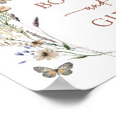 Terracotta Butterfly Geschenke Kinderdusche Poster (Ecke)