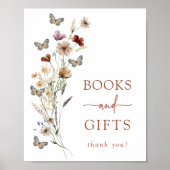 Terracotta Butterfly Geschenke Kinderdusche Poster (Vorne)