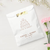 Terracotta Cake Piktogramm Liebe ist süße Pfeffert Geschenktütchen (Versiegelt)