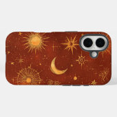 Terracotta Celestial Dreams Boho Phone Case (Rückseite (Horizontal))