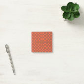 Terracotta Checkered Warm Checkerboard Muster Post-it Klebezettel (Büro)