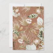 Terracotta chic bohemian botanisch modern elegant (Rückseite)