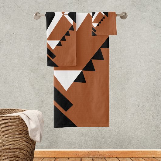 Terracotta-Chic Handtücher Boho Style Handtuchset