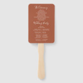 Terracotta Chinoiserie Florenz Fächer (Rückseite)