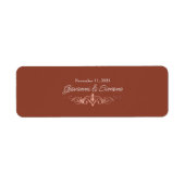 Terracotta Cigar Band Imitate Rose Gold Labels (Vorne)