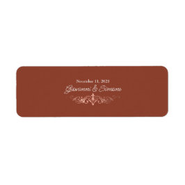 Terracotta Cigar Band Imitate Rose Gold Labels