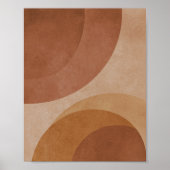 Terracotta Circles - Minimalist Geometric Poster (Vorne)