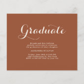 Terracotta Class of 2025 Foto Collage Abschluss (Rückseite)