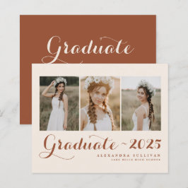 Terracotta Class of 2025 Foto Collage Abschluss