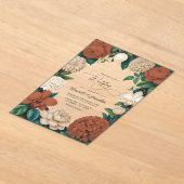 Terracotta Clay, Warm Sand & Oat Milk Wedding Acryleinladungen (Ablage )