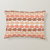 Terracotta Cloud Design für natürliches Kinderzimm Dekokissen (Rückseite)