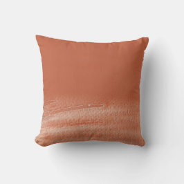 Terracotta Coral Abstrakt Kissen