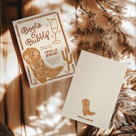 Terracotta Country Brautparty Brunch Einladung