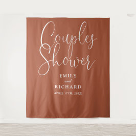 Terracotta Couples Polterabend Foto Hintergrund Wandteppich