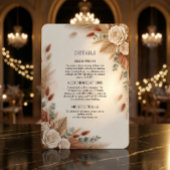 Terracotta Cream and Sage Minimalist Begleitkarte