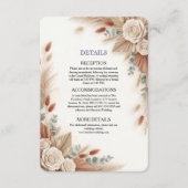 Terracotta Cream and Sage Minimalist Begleitkarte (Vorderseite)