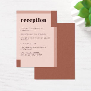 Terracotta Cream Earthy Moderne Hochzeitsempfehlun