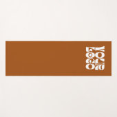 Terracotta Custom Logo Promotion Business Yogamatte (Vorderseite (Horizontal))