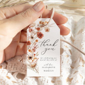 Terracotta Dahlia Wildblume Geschenkanhänger