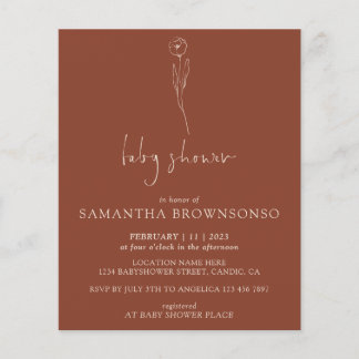 Terracotta Daisy Tiny Blume Budget Kinderdusche Flyer