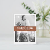 Terracotta Damand Now Foto Collage Abschluss Postkarte (Stehend Vorderseite)