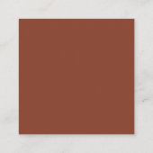 Terracotta Dankbarkeit Stilvolle Schrift Vielen Da Begleitkarte (Rückseite)