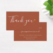 Terracotta dankt Ihnen für die Ermäßigungskarte (Schreibtisch)