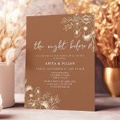 Terracotta Das Abendessen vor der Probe Einladung