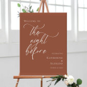 Terracotta Der Abend vor der Probe willkommen Poster