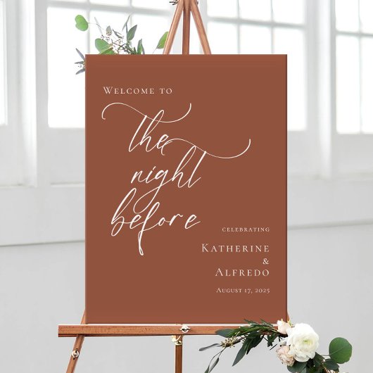 Terracotta Der Abend vor der Probe willkommen Poster