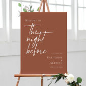 Terracotta Der Abend vor der Probe willkommen Poster