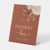 Terracotta Dessert Bar Sign Sockelschild (Vorderseite)