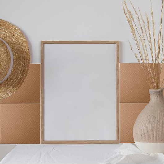 Terracotta Diamond Pattern Modernes Minimalistisch Fliese