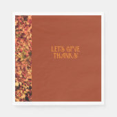 Terracotta Dinner Herbstfest Dank Serviette (Vorderseite)