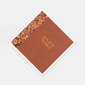 Terracotta Dinner Herbstfest Dank Serviette (Ecke)