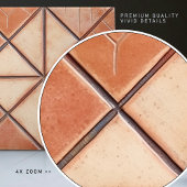 Terracotta Dreiecke Rustikale Wandakzente Fliese