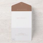 Terracotta Dusty Orange All In One Einladung (Außenbereich)