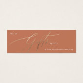 Terracotta Dusty Orange Rodelbahn mit Aussicht (Vorderseite)