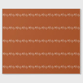 Terracotta Earth Tones Frohe Weihnachten Geschenkpapier (Flach)