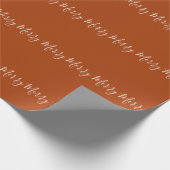 Terracotta Earth Tones Frohe Weihnachten Geschenkpapier (Ecke)