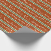 Terracotta Earth Tones Frohe Weihnachten Geschenkpapier (Ecke)