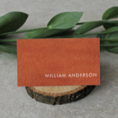 Terracotta Earthy Tone Business Card Visitenkarte